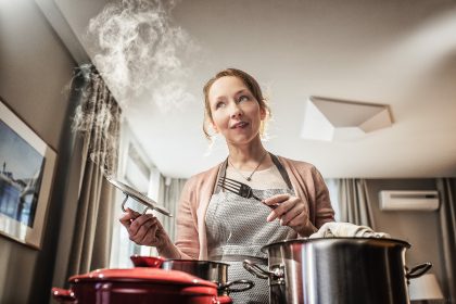 Woman Cooking in Kitchen – Commercial Photography Portfolio