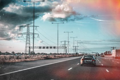 Black Car on Road, Sky – Professional Vehicle Photography