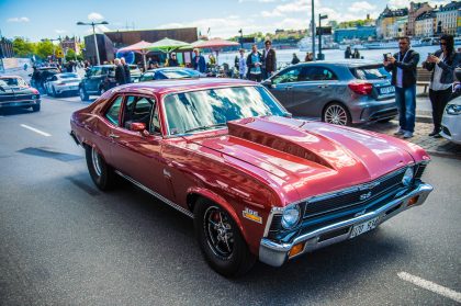 Red Car, Candid Moment – Editorial Automotive Photography