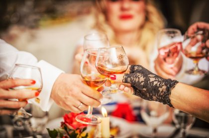Hands with Glasses, Celebratory Atmosphere – Conference Photography