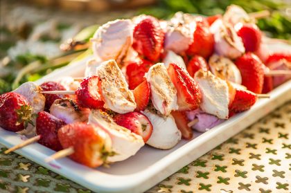 Red Berries and White Cream – Commercial Food Photography