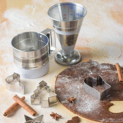Cookie Cutters Arranged on a Surface, Baking – Food Photography Portfolio