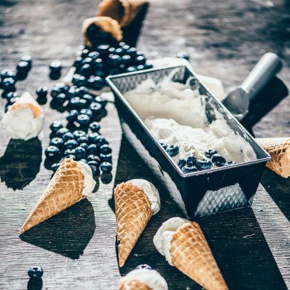 Fresh Berries, Ice Cubes – Culinary Photography