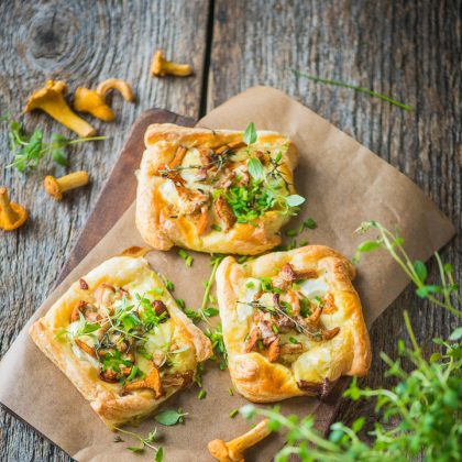 Prepared Food on Wooden Board, Close-Up – Editorial Food Image