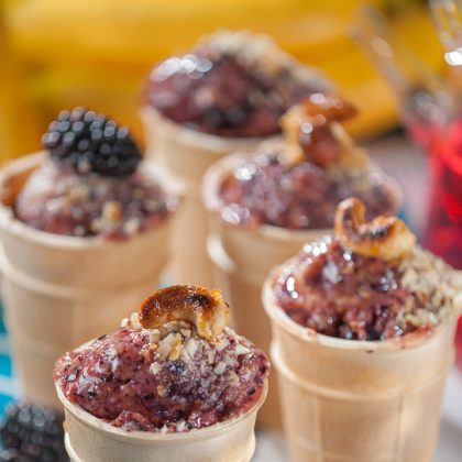 Cooked Cones with Nuts and Berries – Restaurant Photography Portfolio