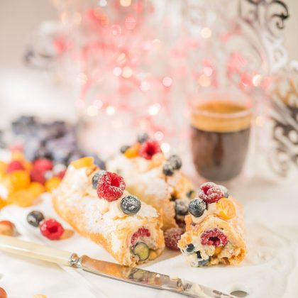 Fresh Berries and Cream, Food Photography – Editorial Food Image