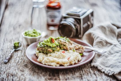 Red Cabbage with Creamy Sauce on a Plate – Food Photography Portfolio