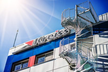 Hardened Steel Staircase Construction in Factory – Corporate Industrial Image
