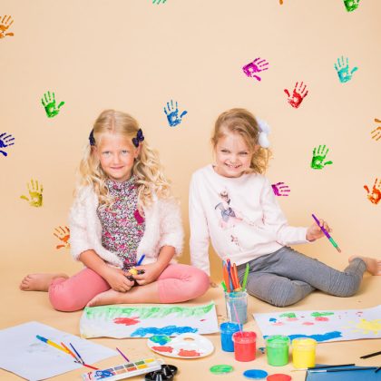 Children's Photography: Colorful Drawings and a Child – Children's Photography Portfolio