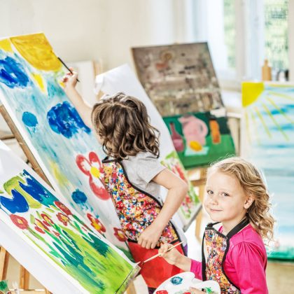 Child with Paint Palette, Children's Photography – Children's Photography Portfolio