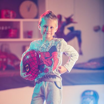 Child Playing with a Teddy Bear – Family Photography Portfolio
