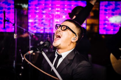Stage Reportage, Musician with Microphone – Stage Photography