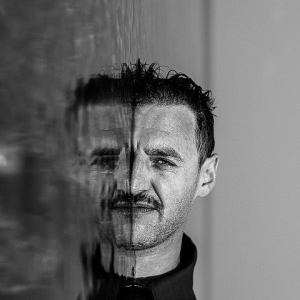 Man's Portrait, Black-and-White – Editorial Portrait Image