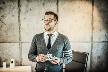 Man in Portrait, Business Style Clothing – Studio Portrait Photography