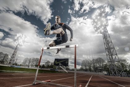 Runner on Track – Dynamic Sports Photography