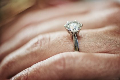 Wedding Ring Close-Up, Symbol of Love – Romantic Wedding Image